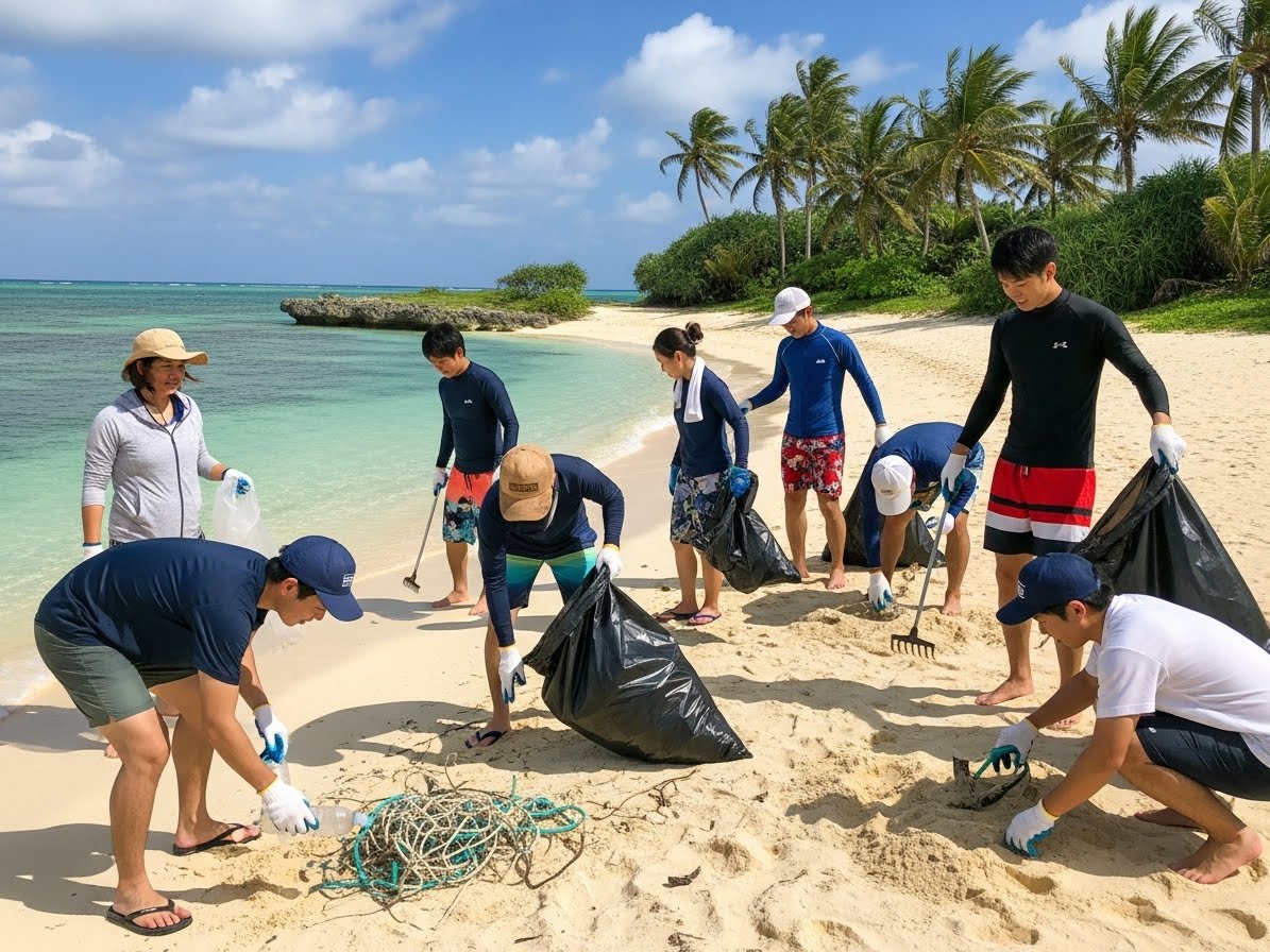 宮古島　ビーチクリーン