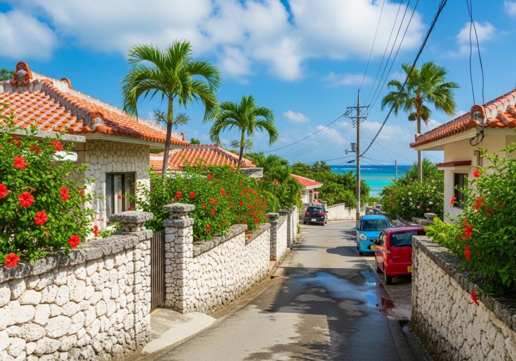 宮古島　住宅街