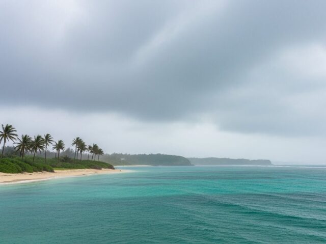 宮古島　雨天　天気　空