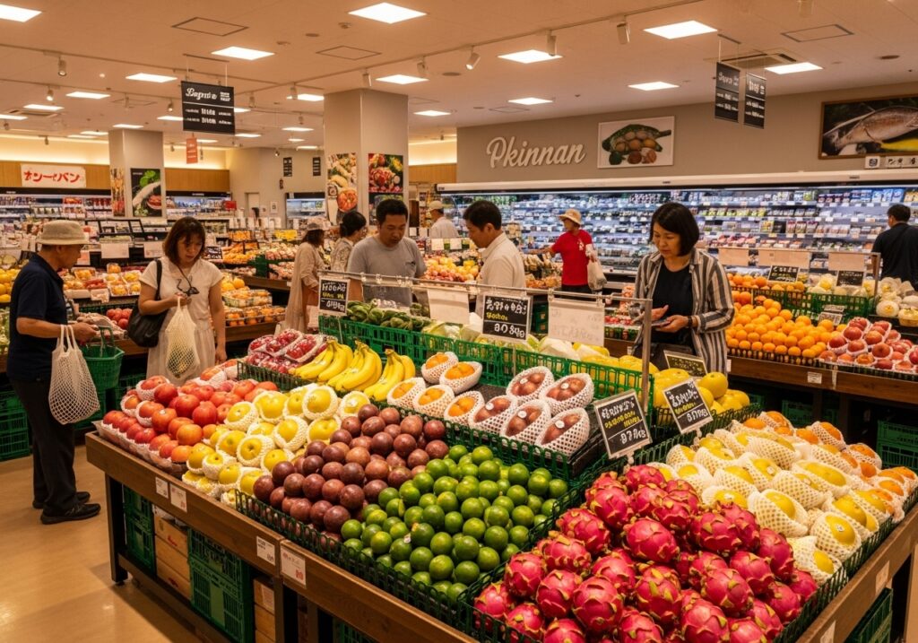 宮古島 スーパー フルーツ売り場