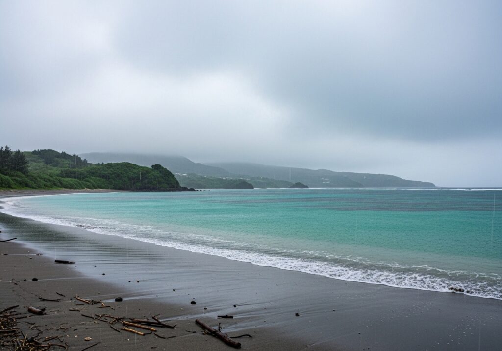 宮古島　雨　梅雨